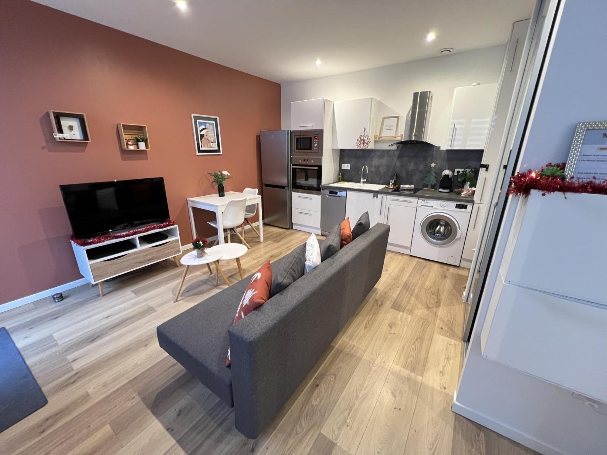Le Remois - Charmant T2 - Renove - Parking - Cour Privative - Wifi Reims Buitenkant foto